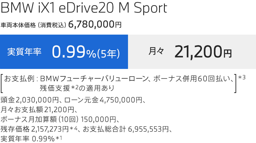 iX1 支払例